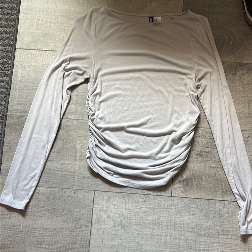 Elegant White Long Sleeve Top